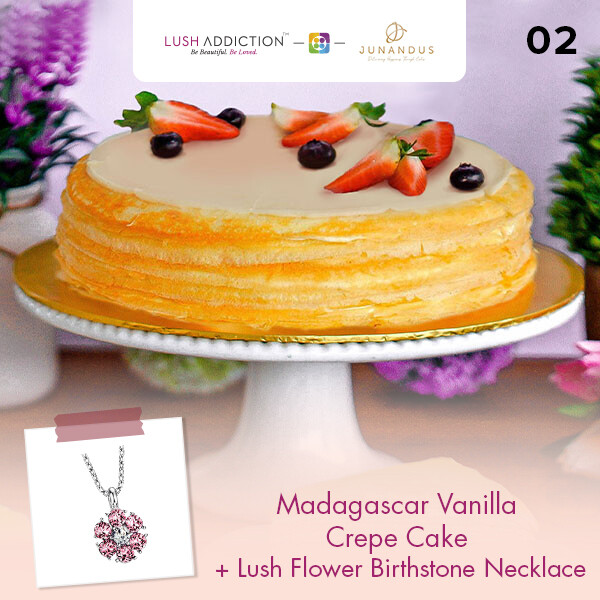 Madagascar Vanilla Crepe Cake + Lush Addiction Necklace (By: Junandus from KL)