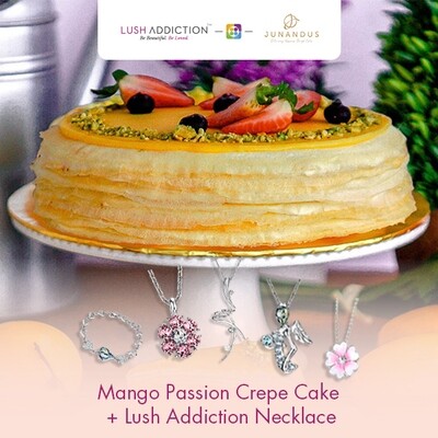Mango &amp; Passion Crepe Cake + Lush Addiction Necklace (By: Junandus from KL)
