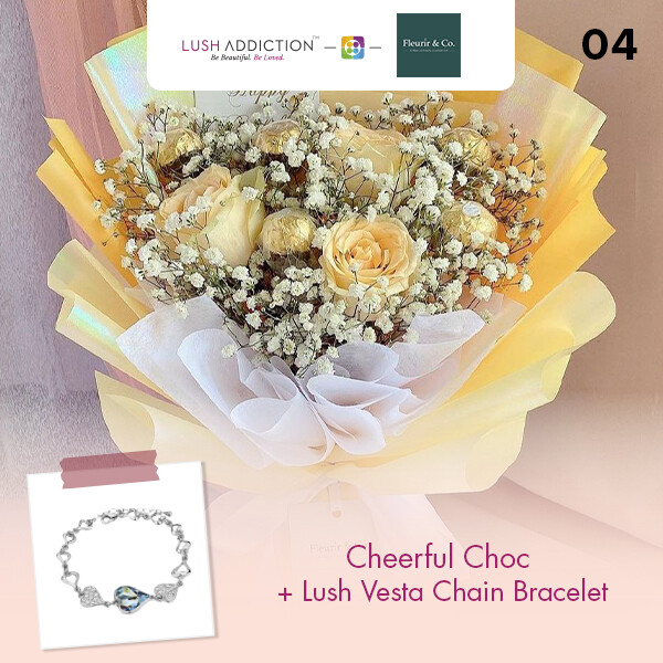 Cheerful Choc + Lush Addiction Necklace (By: Fleurir &amp; Co from Kuching)