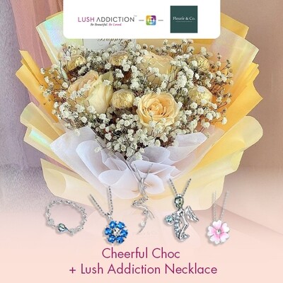 Cheerful Choc + Lush Addiction Necklace (By: Fleurir &amp; Co from Kuching)