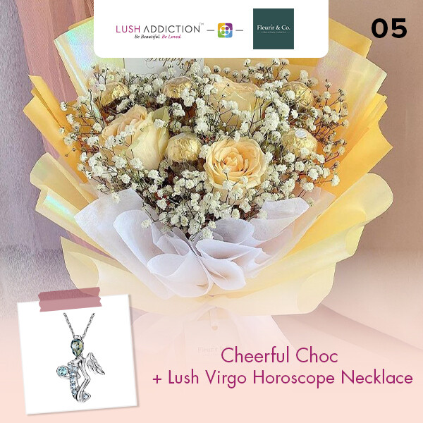 Cheerful Choc + Lush Addiction Necklace (By: Fleurir &amp; Co from Kuching)