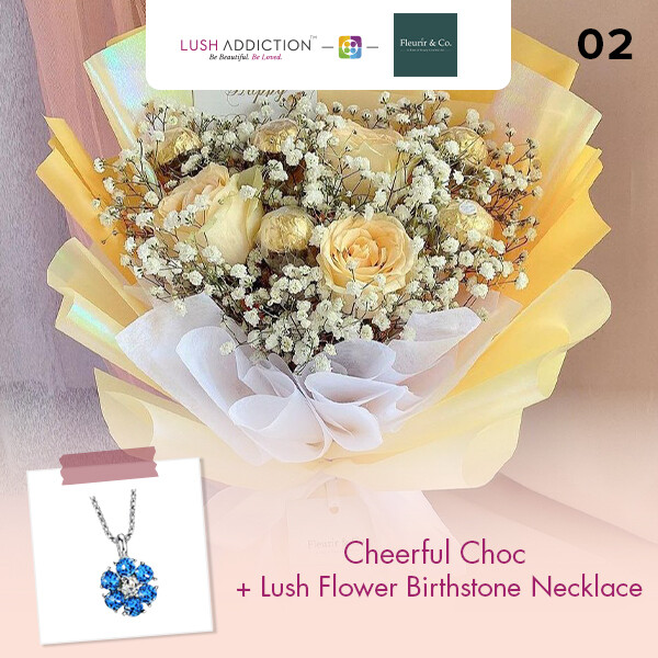 Cheerful Choc + Lush Addiction Necklace (By: Fleurir &amp; Co from Kuching)