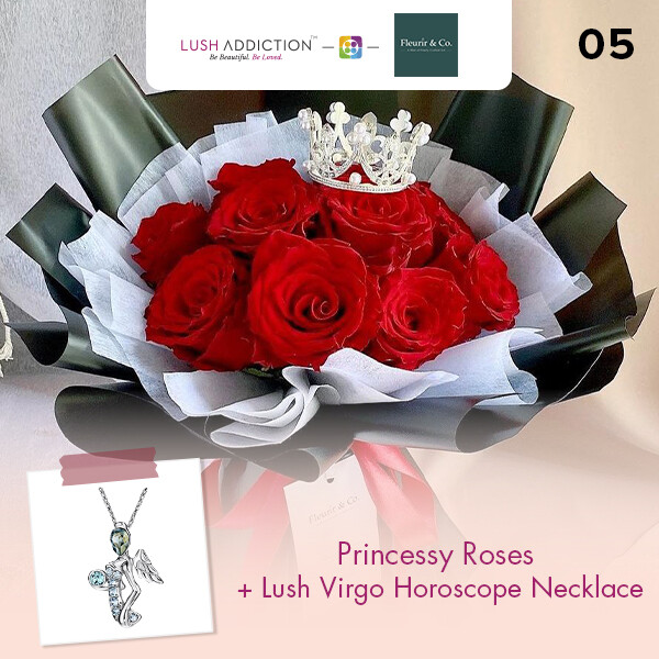 Princessy Roses + Lush Addiction Necklace (By: Fleurir &amp; Co from Kuching)