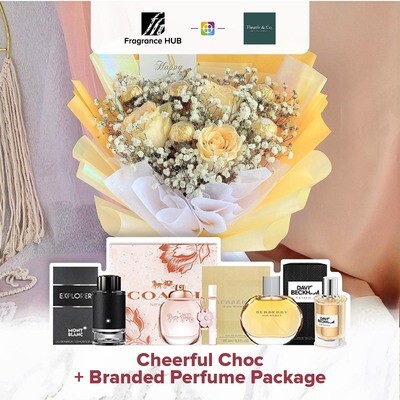 Cheerful Choc + Fragrance Hub Branded Perfume (By: Fleurir & Co from Kuching)