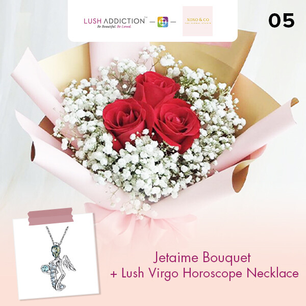 Jetaime + Lush Addiction Necklace (By: XOXO The Floral Studio from Miri)