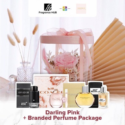 Darling (Pink) + Fragrance Hub Branded Perfume (By: XOXO The Floral Studio from Miri)