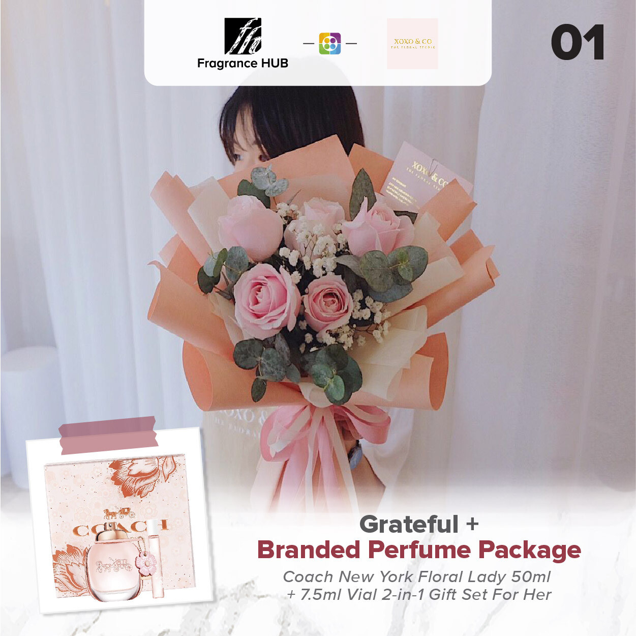 Grateful + Fragrance Hub Branded Perfume (By: XOXO Floral Studio from Miri)