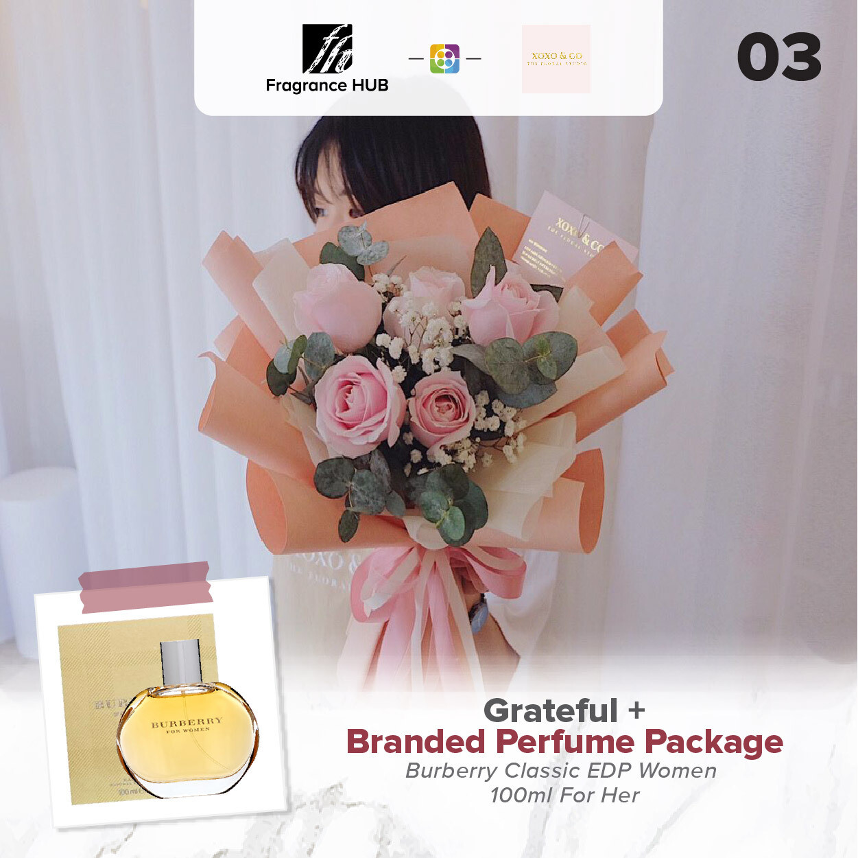 Grateful + Fragrance Hub Branded Perfume (By: XOXO Floral Studio from Miri)