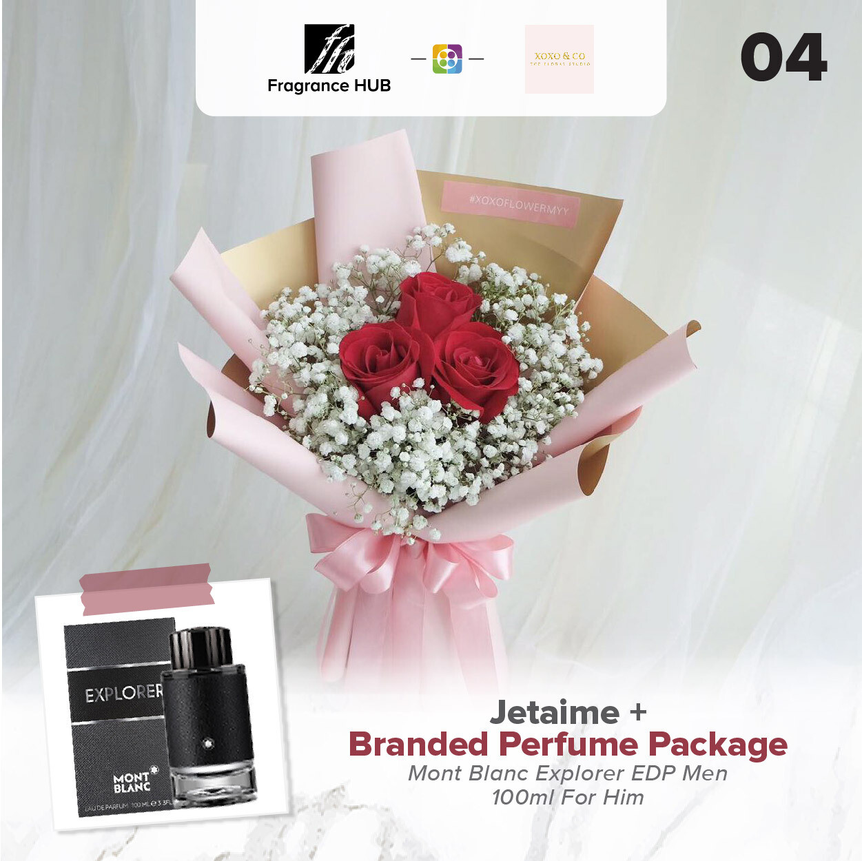 Jetaime + Fragrance Hub Branded Perfume (By: XOXO The Floral Studio from Miri)