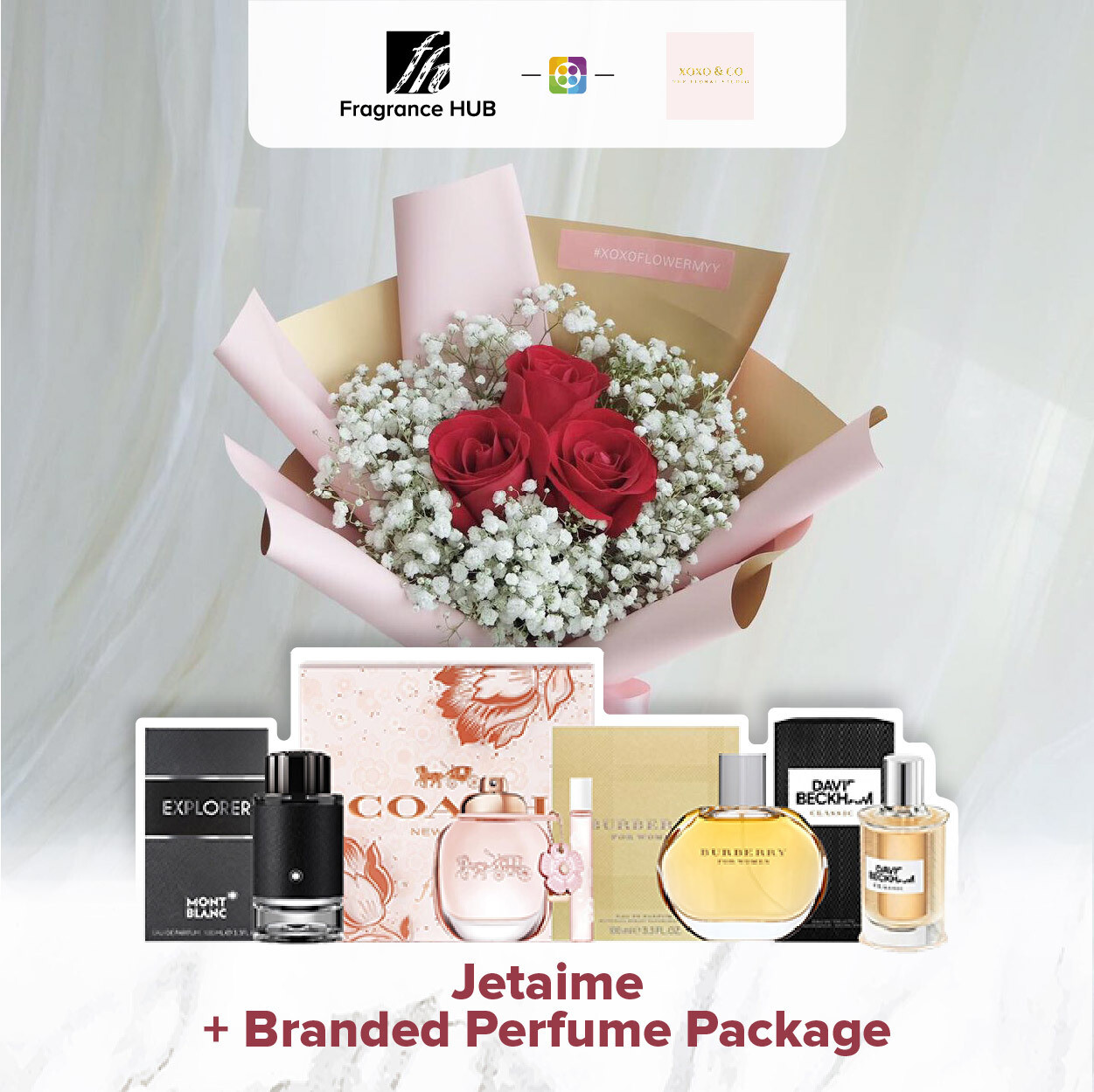 Jetaime + Fragrance Hub Branded Perfume (By: XOXO The Floral Studio from Miri)