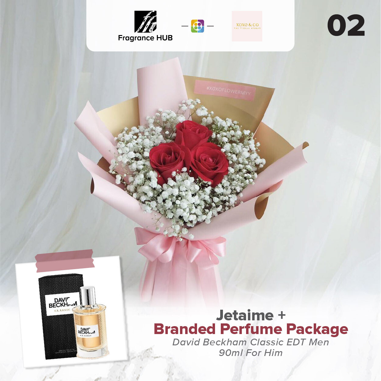Jetaime + Fragrance Hub Branded Perfume (By: XOXO The Floral Studio from Miri)