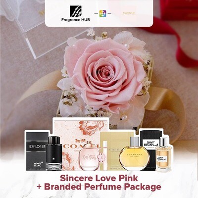 Sincere Love (Pink) + Fragrance Hub Branded Perfume (By: XOXO The Floral Studio from Miri)
