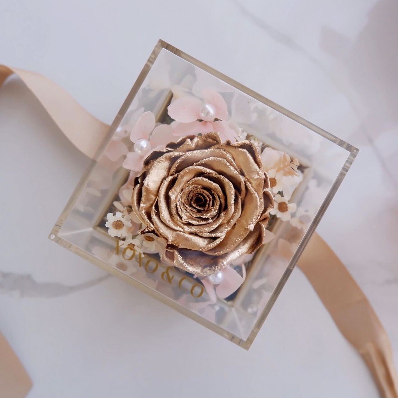Sincere Love (Gold) (By: XOXO The Floral Studio from Miri)