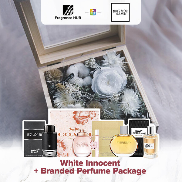 White Innocent + Fragrance Hub Branded Perfume (By: Yuki Flori from Bukit Jalil)