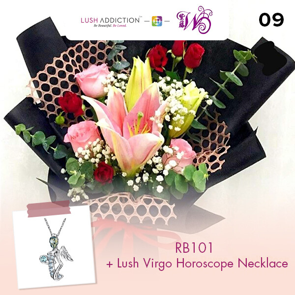 RB101 + Lush Addiction Necklace (By: Wistaria Florist from Sibu)