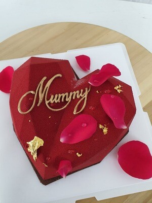Chocolate Mousse (Heart Shape) (By: Yu.Qi Pastries  from KL)
