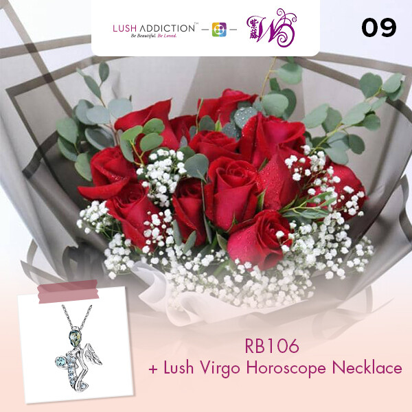 RB106 + Lush Addiction Necklace (By: Wistaria Florist from Sibu)