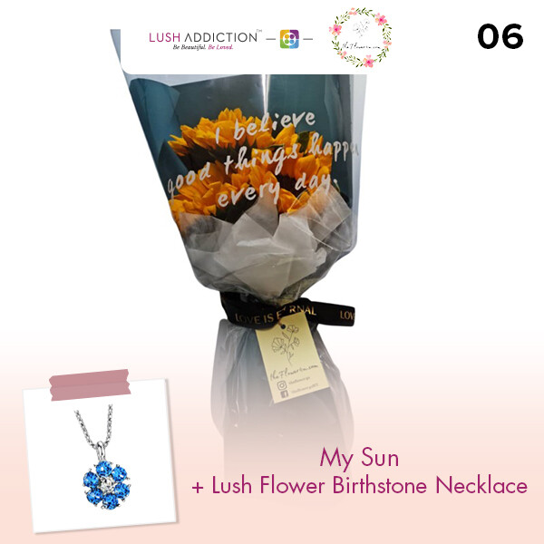 My Sun + Lush Addiction Necklace (By: Flower 4 U from Petaling Jaya)