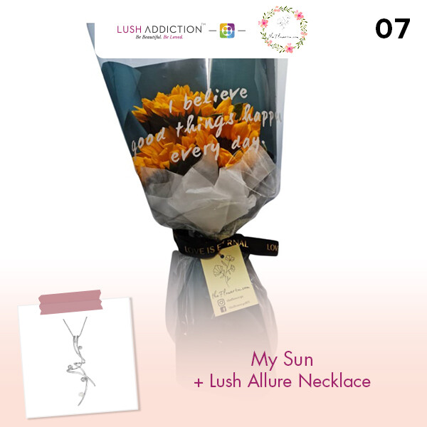 My Sun + Lush Addiction Necklace (By: Flower 4 U from Petaling Jaya)