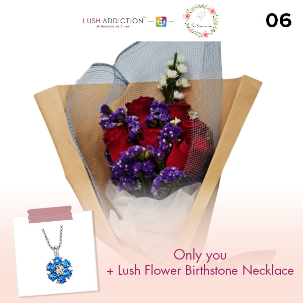 Only You + Lush Addiction Necklace (By: Flower 4 U from Petaling Jaya)