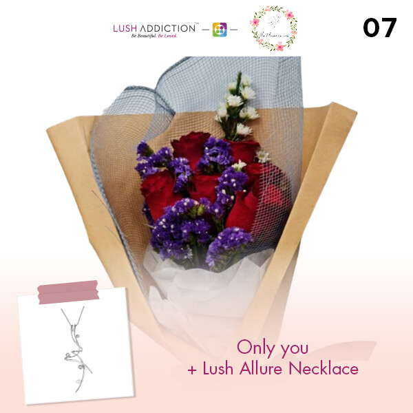 Only You + Lush Addiction Necklace (By: Flower 4 U from Petaling Jaya)