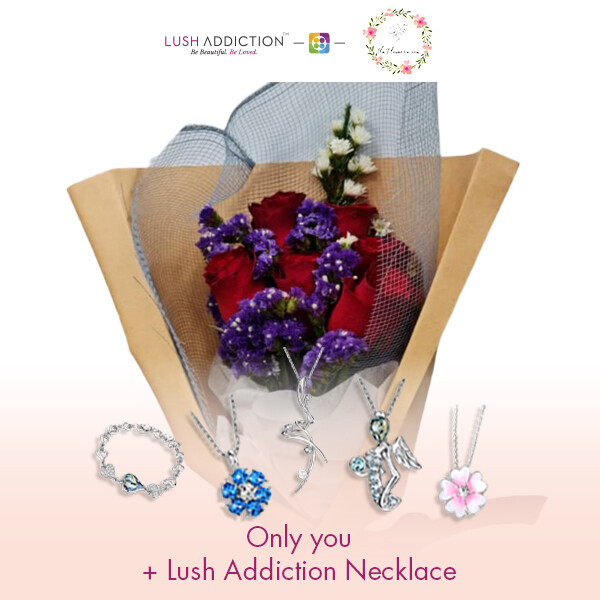 Only You + Lush Addiction Necklace (By: Flower 4 U from Petaling Jaya)