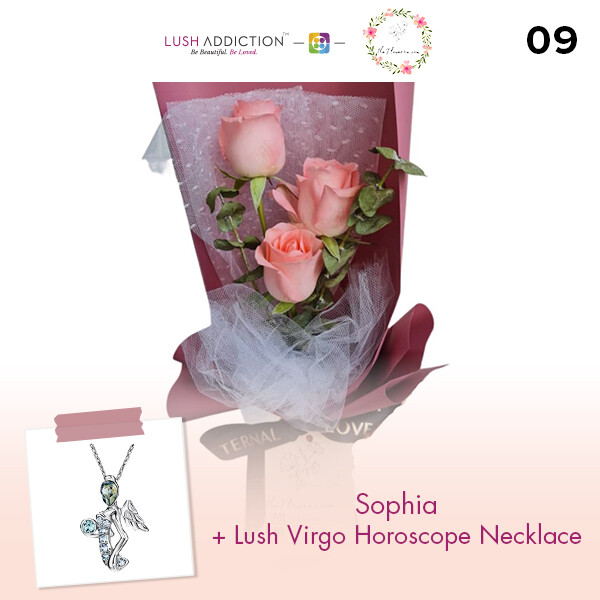 Sophia + Lush Addiction Necklace (By: Flower 4 U from Petaling Jaya)