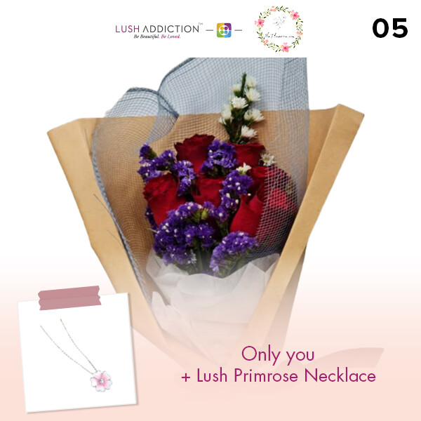 Only You + Lush Addiction Necklace (By: Flower 4 U from Petaling Jaya)