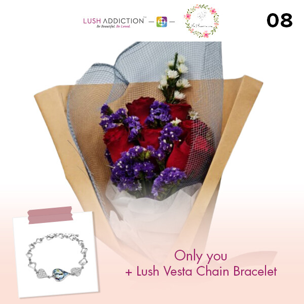 Only You + Lush Addiction Necklace (By: Flower 4 U from Petaling Jaya)