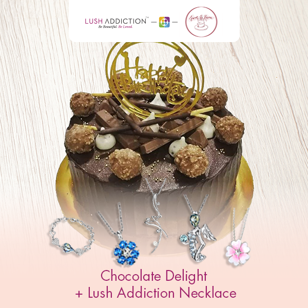 Chocolate Delight + Lush Addiction Necklace (By: Sweet Haven from KL)