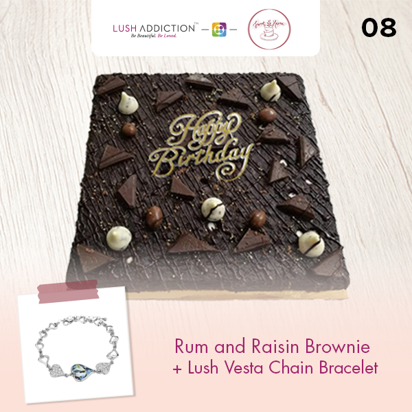 Rum and Raisin Brownie + Lush Addiction Necklace (By: Sweet Haven from KL)