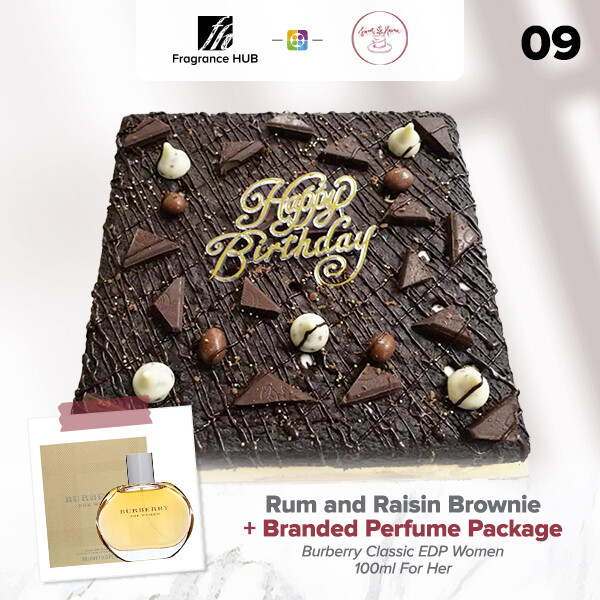 Rum and Raisin Brownie + Fragrance Hub Branded Perfume (By: Sweet Haven from KL)