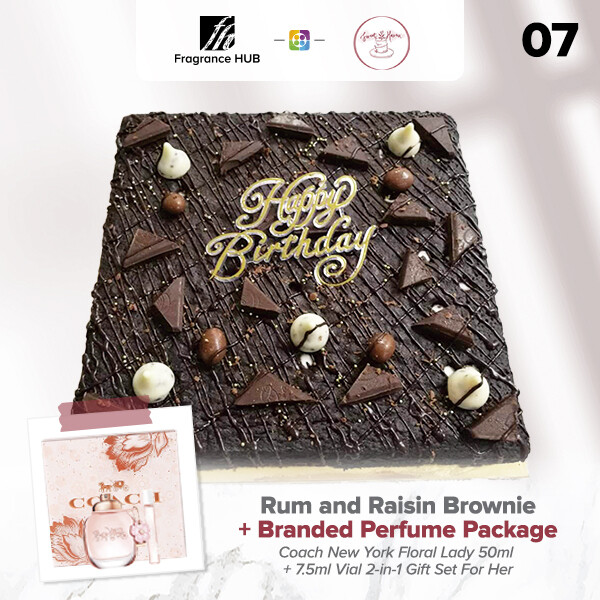 Rum and Raisin Brownie + Fragrance Hub Branded Perfume (By: Sweet Haven from KL)
