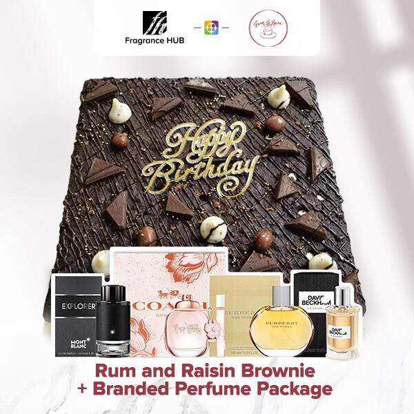 Rum and Raisin Brownie + Fragrance Hub Branded Perfume (By: Sweet Haven from KL)