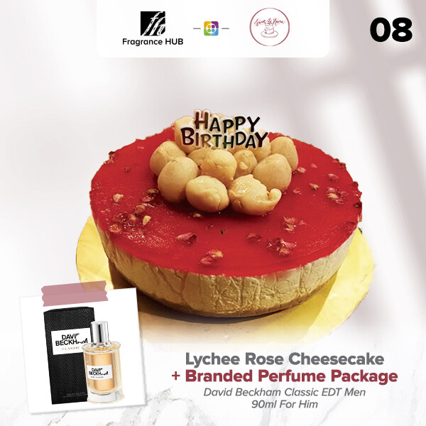 Lychee Rose Cheesecake + Fragrance Hub Branded Perfume (By: Sweet Haven from KL)