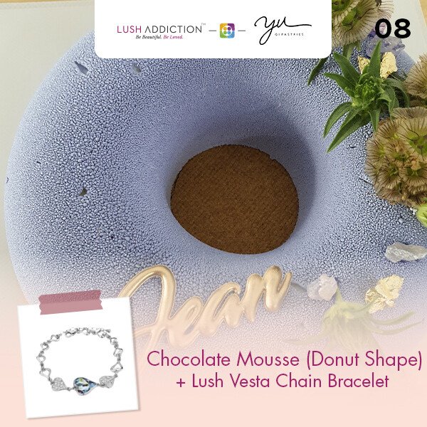 Chocolate Mousse (Donut Shape) + Lush Addiction Necklace (By: Yu.Qi Pastries  from KL)