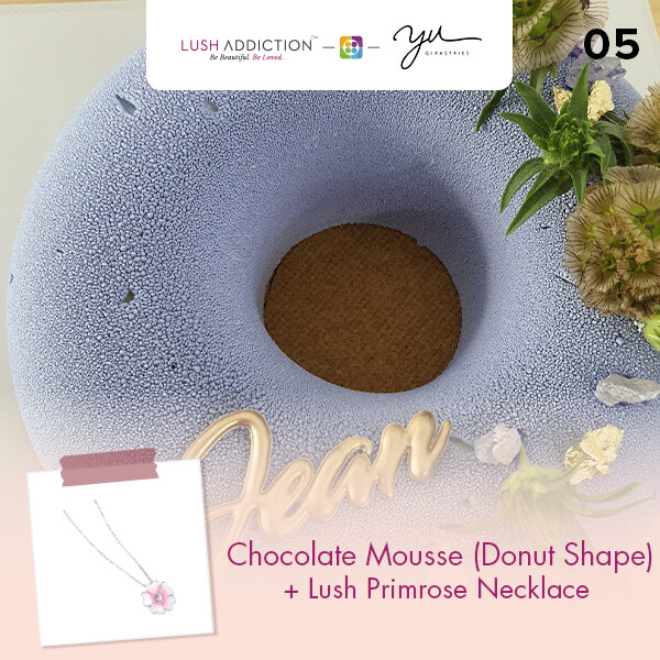 Chocolate Mousse (Donut Shape) + Lush Addiction Necklace (By: Yu.Qi Pastries  from KL)