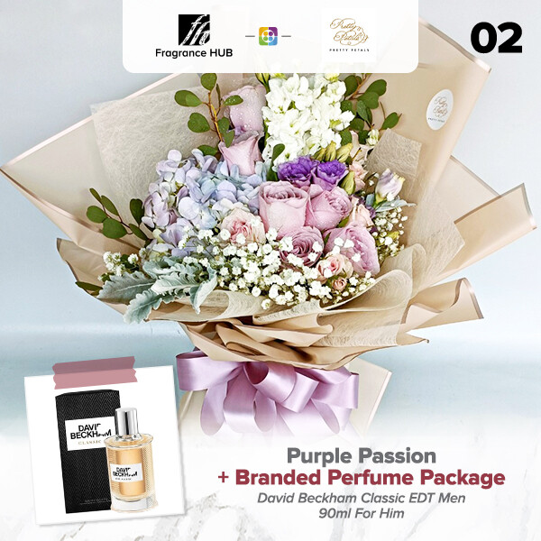 Purple Passion + Fragrance Hub Branded Perfume (By: Pretty Petals from Kuching)