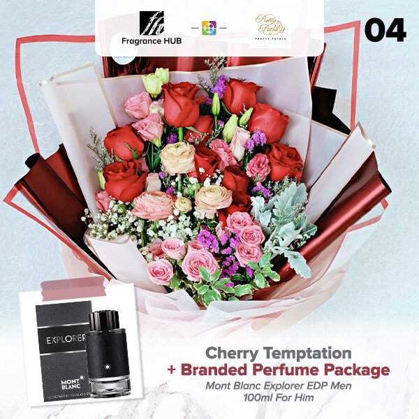 Cherry Temptation + Fragrance Hub Branded Perfume (By: Pretty Petals from Kuching)