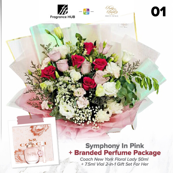 Symphony in Pink + Fragrance Hub Branded Perfume (By: Pretty Petals from Kuching)