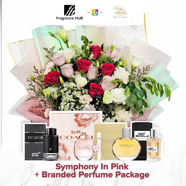 Symphony in Pink + Fragrance Hub Branded Perfume (By: Pretty Petals from Kuching)