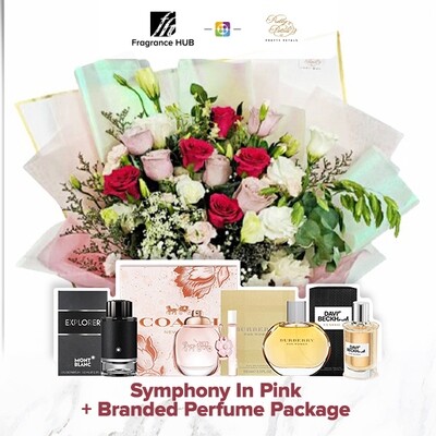 Symphony in Pink + Fragrance Hub Branded Perfume (By: Pretty Petals from Kuching)