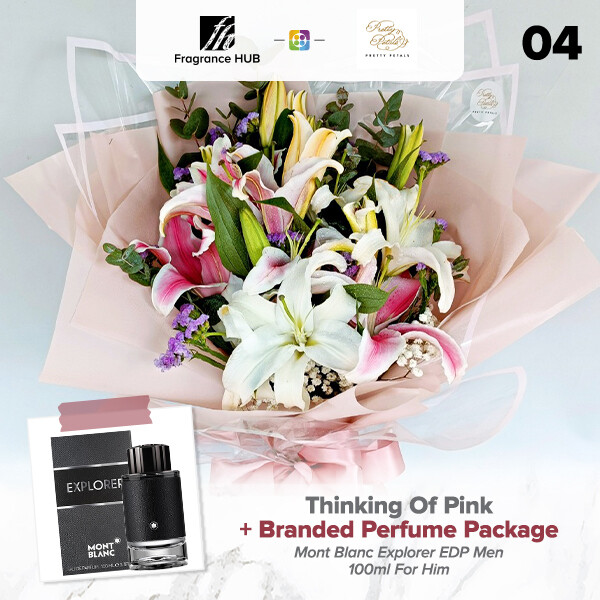 Thinking Of Pink + Fragrance Hub Branded Perfume (By: Pretty Petals from Kuching)
