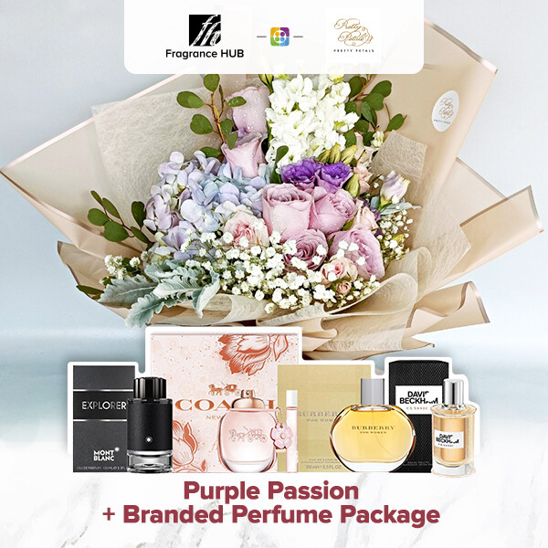 Purple Passion + Fragrance Hub Branded Perfume (By: Pretty Petals from Kuching)