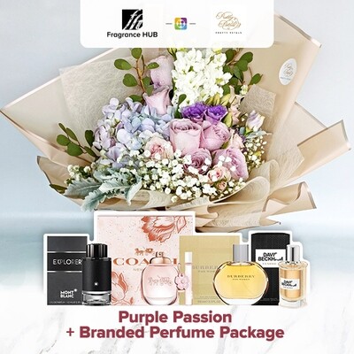 Purple Passion + Fragrance Hub Branded Perfume (By: Pretty Petals from Kuching)