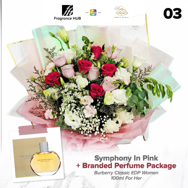 Symphony in Pink + Fragrance Hub Branded Perfume (By: Pretty Petals from Kuching)