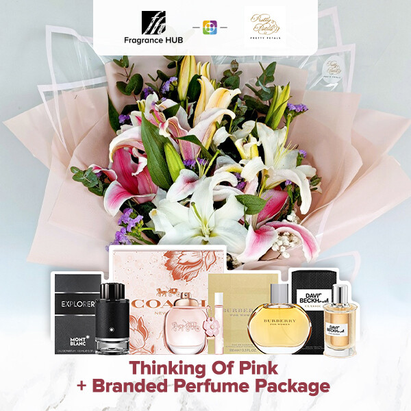 Thinking Of Pink + Fragrance Hub Branded Perfume (By: Pretty Petals from Kuching)