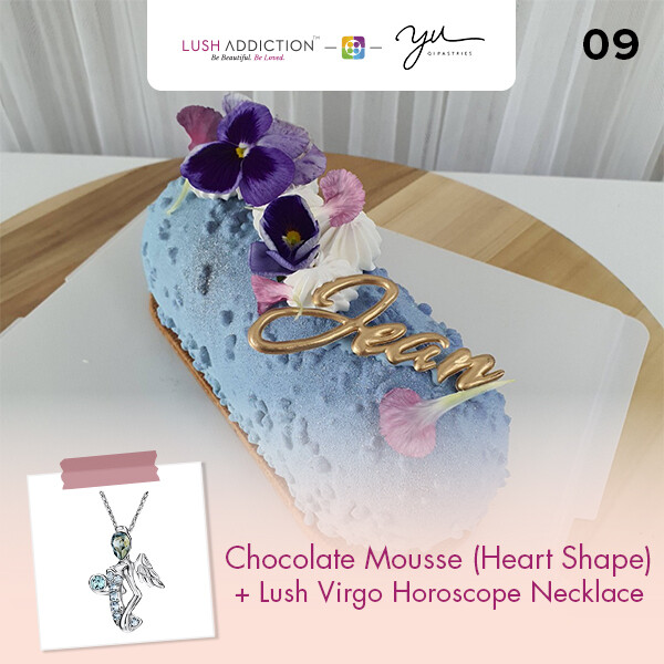 Chocolate Mousse with Nut Crunch (Pillow Shape) + Lush Addiction Necklace (By: Yu.Qi Pastries  from KL)