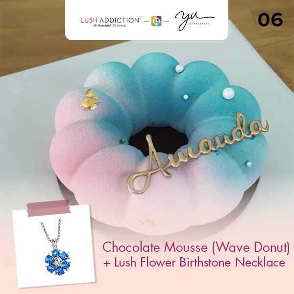Chocolate Mousse (Wave Donut) + Lush Addiction Necklace (By: Yu.Qi Pastries  from KL)