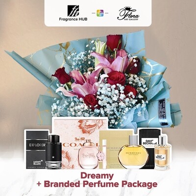Dreamy + Fragrance Hub Branded Perfume (By: Floral Art Gallery from Puchong)